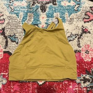 Yellow/ green lululemon bra